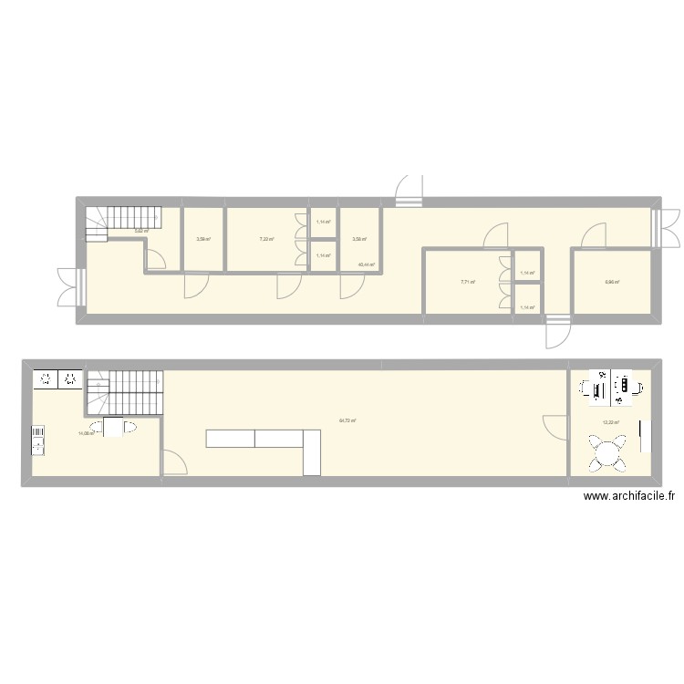 Club_House2. Plan de 14 pièces et 171 m2