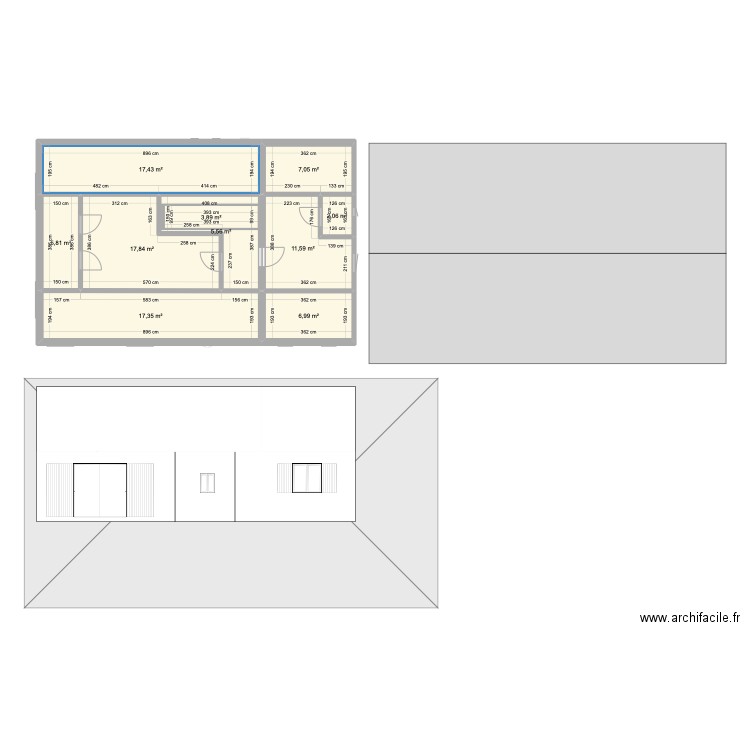 Plan 2 Adjo. Plan de 16 pièces et 206 m2