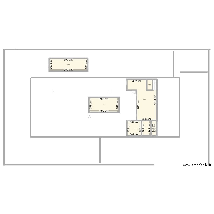 Mougins maison 1. Plan de 7 pièces et 140 m2