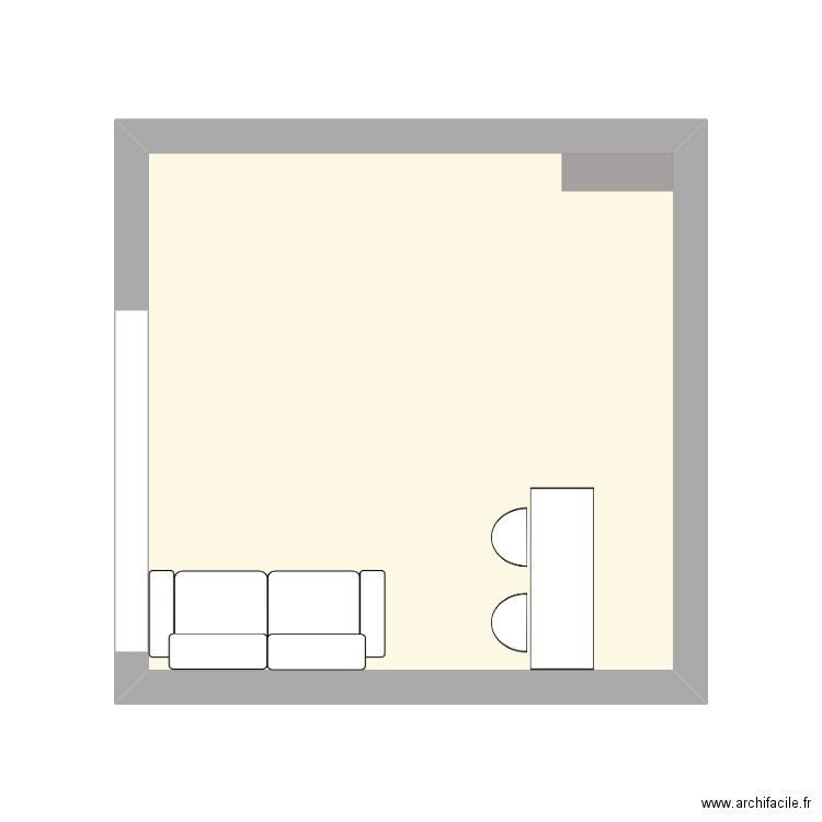 Living Room. Plan de 1 pièce et 16 m2