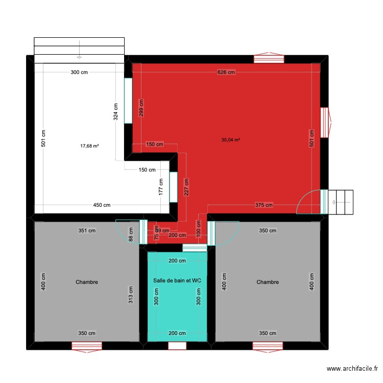 Maison 9*9m2. Plan de 5 pièces et 81 m2