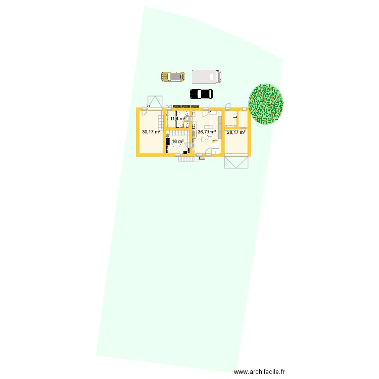 Maison BOISSEY4. Plan de 11 pièces et 251 m2