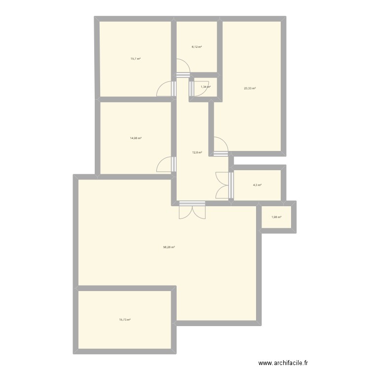 Eckbol 2. Plan de 10 pièces et 153 m2