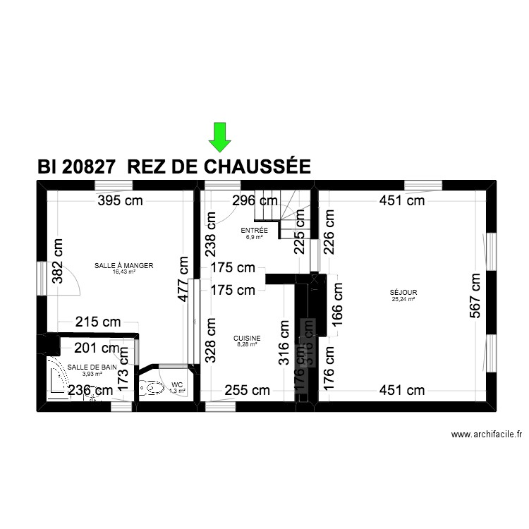 BI 20827;. Plan de 47 pièces et 603 m2