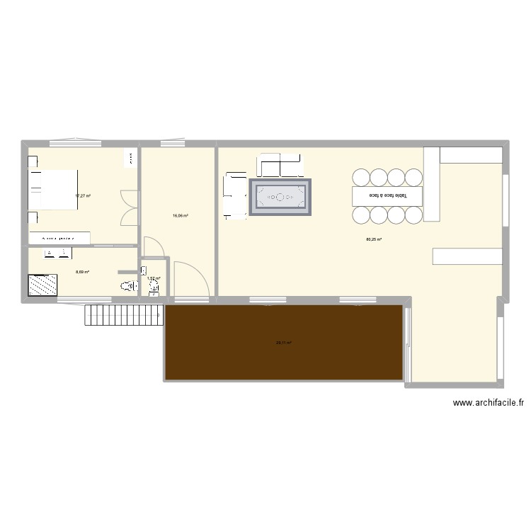 Appartement Soignies 2. Plan de 6 pièces et 153 m2