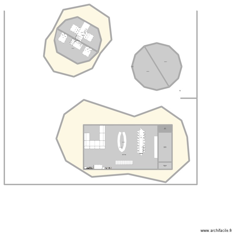 Villa AGUA RDC V3. Plan de 11 pièces et 941 m2