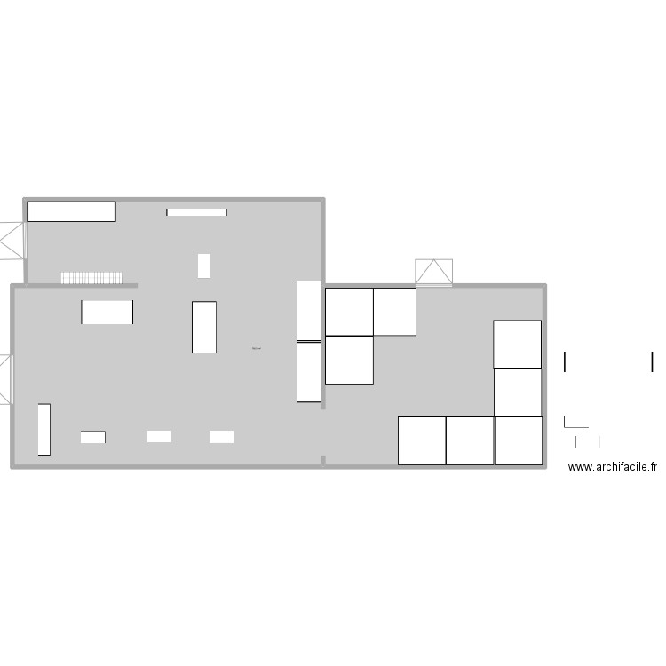 Atelier BI. Plan de 1 pièce et 785 m2