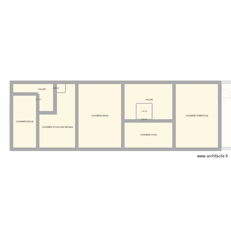 DUPONT. Plan de 16 pièces et 206 m2