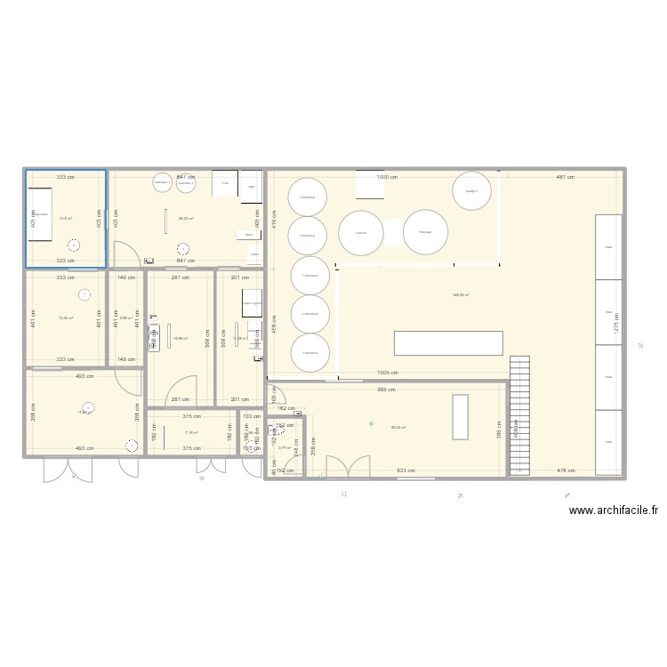 Plan légumerie v2023-5. Plan de 12 pièces et 300 m2