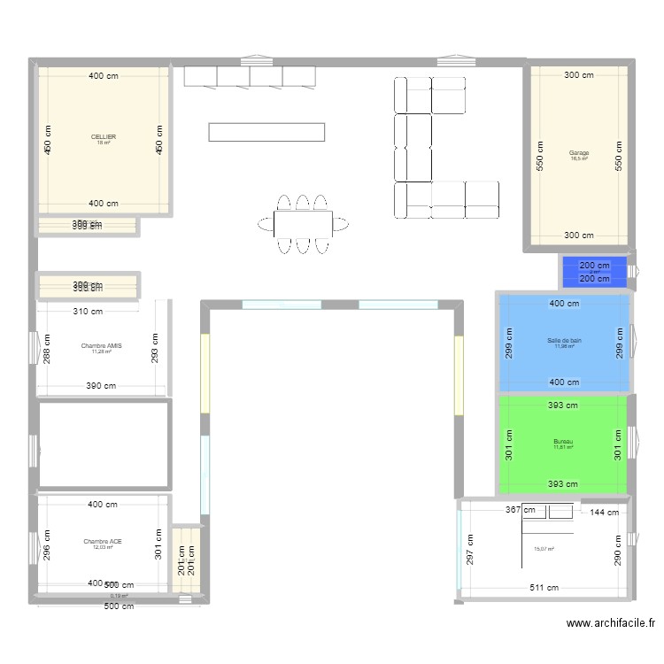 future maison. Plan de 12 pièces et 104 m2