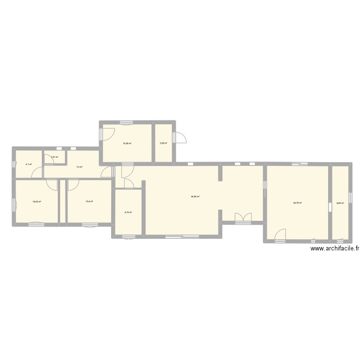 Maison du Beausset. Plan de 12 pièces et 131 m2
