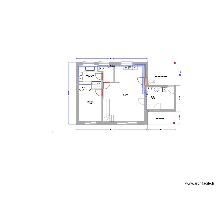 Tybo 6 schema plomberie. Plan de 15 pièces et 181 m2