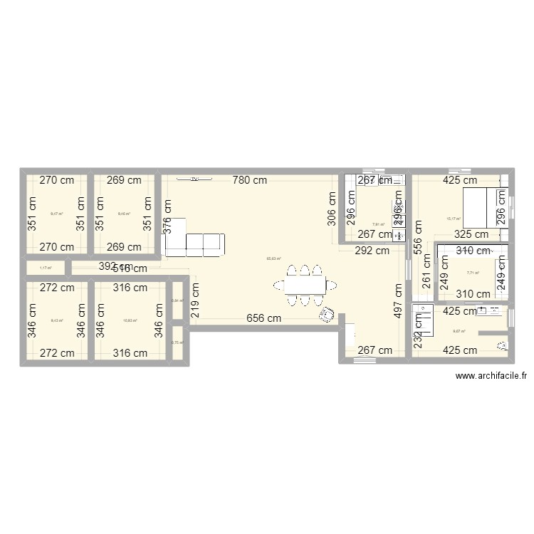 MAISON MODIF dBSGEGQERG. Plan de 12 pièces et 148 m2