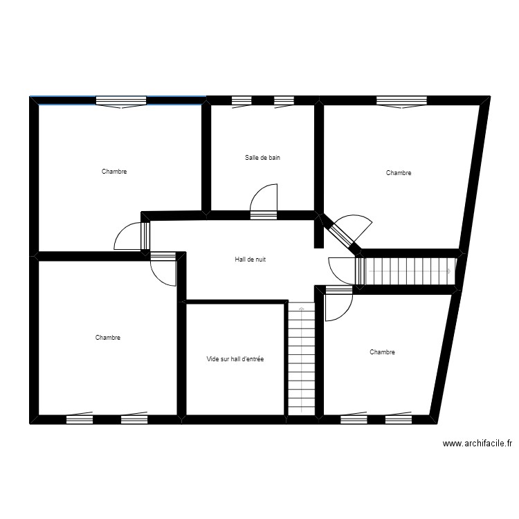Plans 2D étage BLW chée 146. Plan de 8 pièces et 104 m2