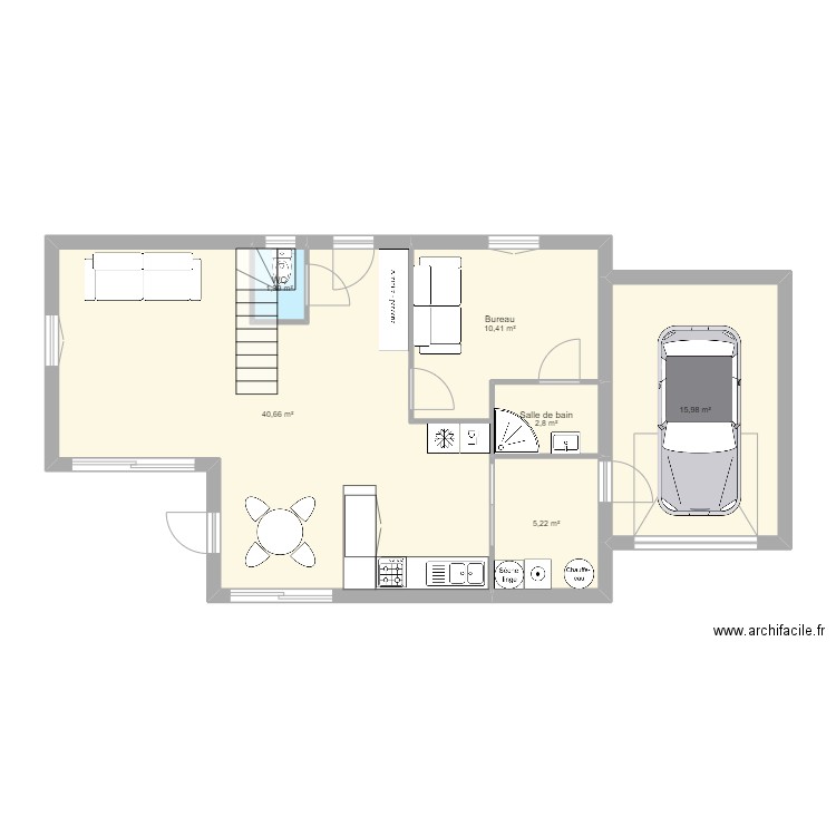 Maison BERNI 4. Plan de 12 pièces et 124 m2