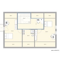 plano 1 piso com sotao 4 quartos e escritório