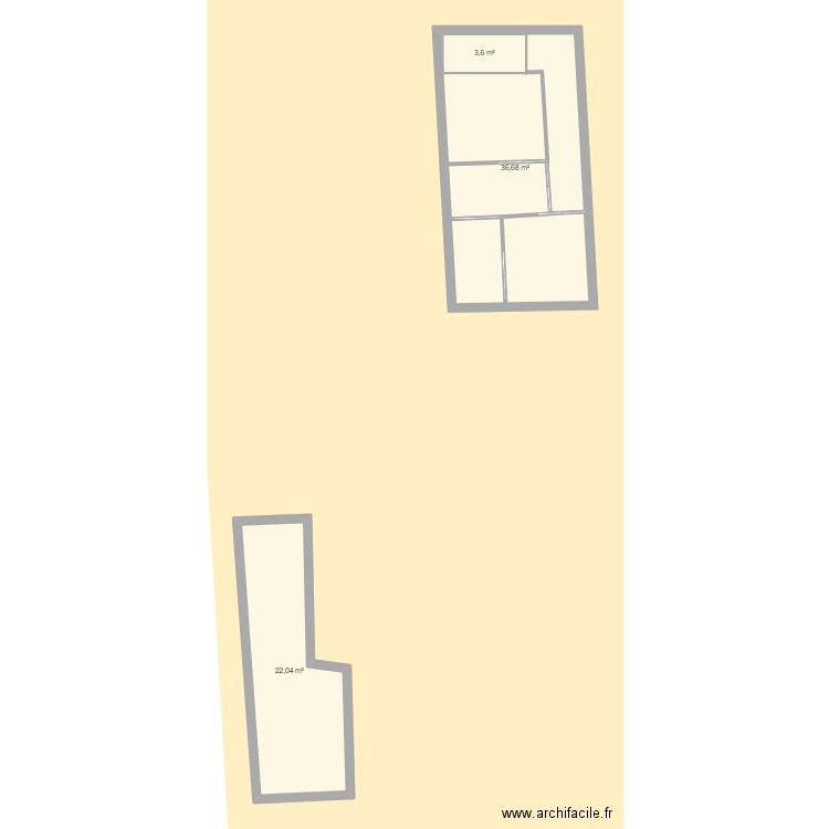Chuyer rectangle v2. Plan de 5 pièces et 128 m2