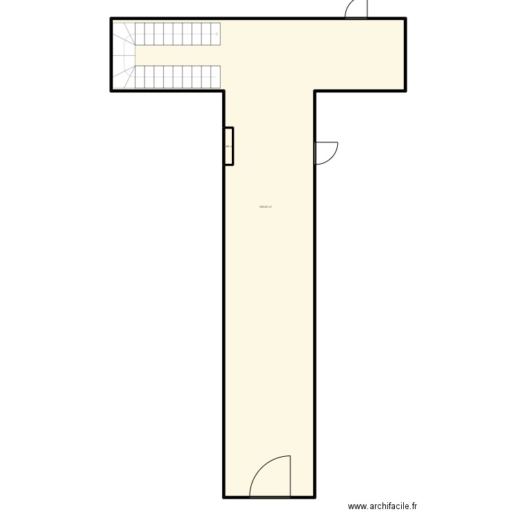03T2. Plan de 2 pièces et 166 m2