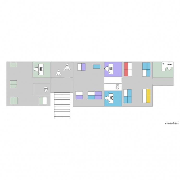 1er etage alfi. Plan de 0 pièce et 0 m2