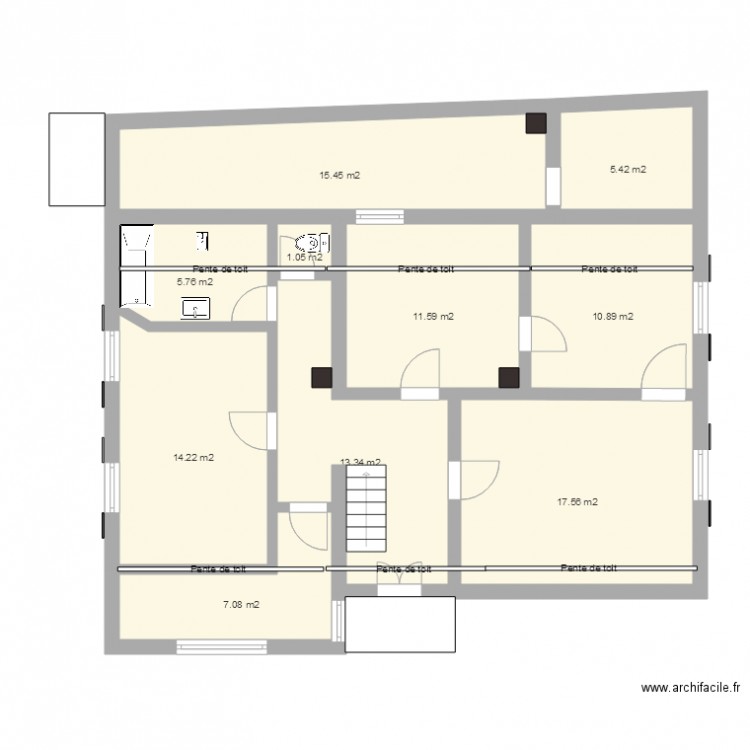 Maison etage Origine Parents. Plan de 0 pièce et 0 m2