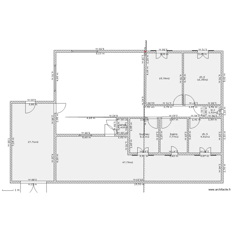 maison en bois. Plan de maison en bois. Plan de