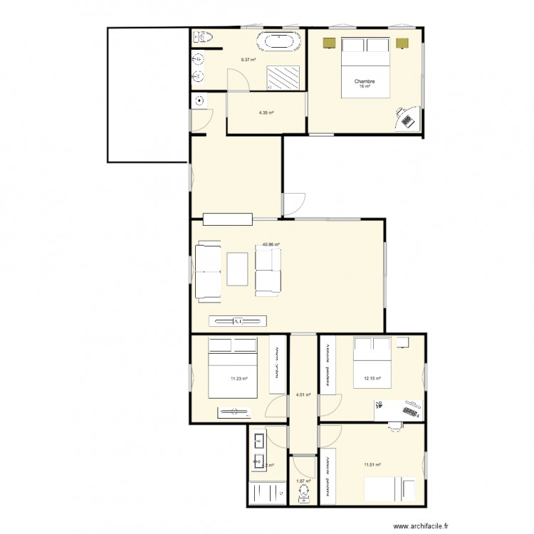 Plan maison 3. Plan de 0 pièce et 0 m2