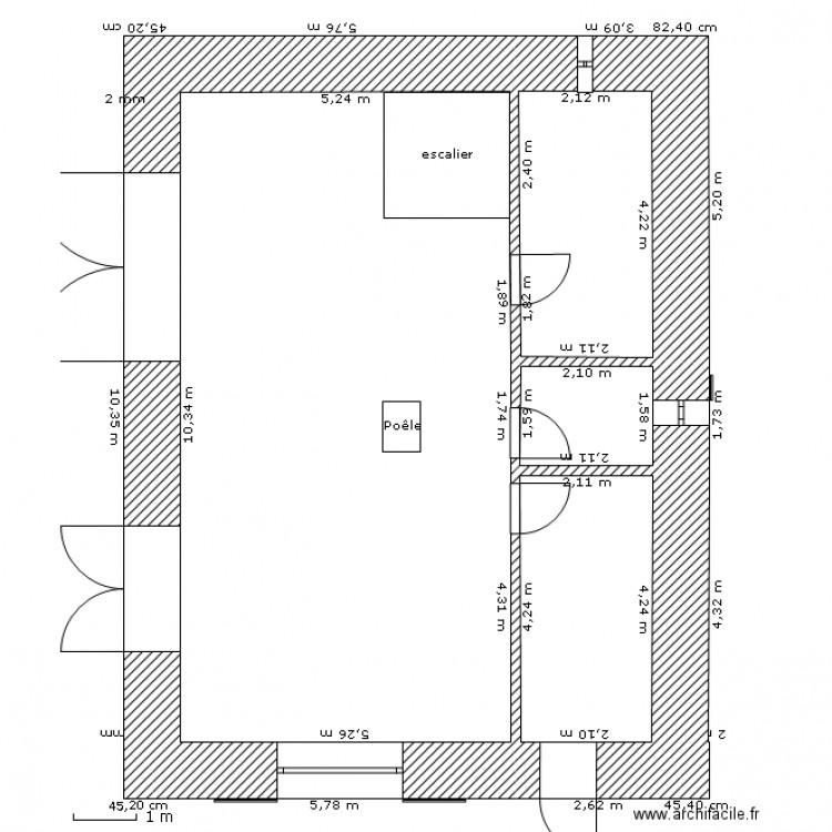 Maison-grosse-botte-avec-etage-RDC. Plan de 0 pièce et 0 m2