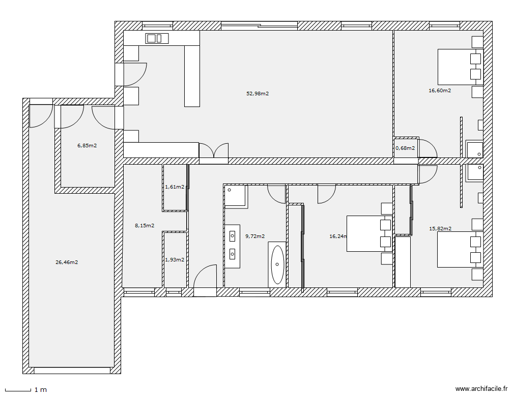 maison bbc. Plan de 12 pièces et 169 m2