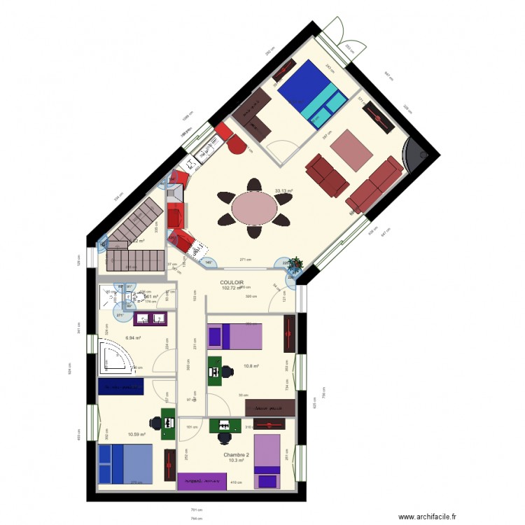 MAISON 4 chambres 020118 b. Plan de 0 pièce et 0 m2