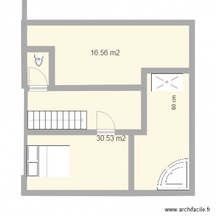 1er etage v32. Plan de 0 pièce et 0 m2