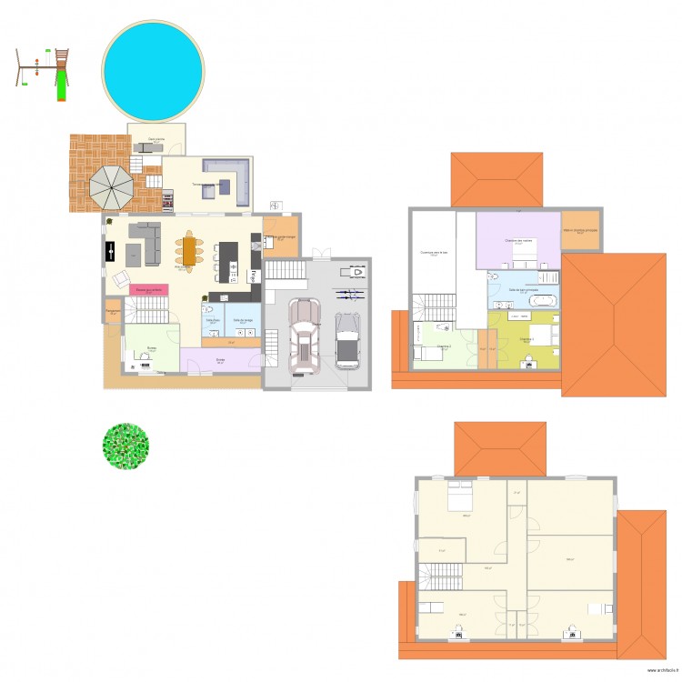 essai 1 maison etage 2. Plan de 0 pièce et 0 m2