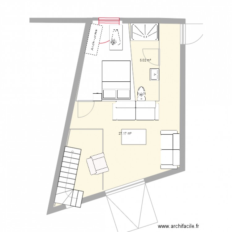 Amalia etage garage aménagé. Plan de 0 pièce et 0 m2