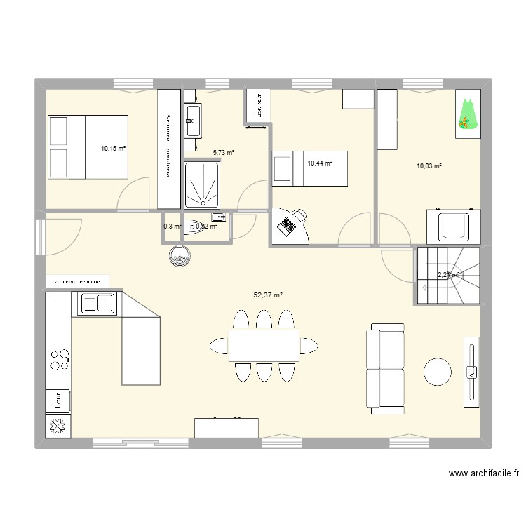 pavillon wingersheim. Plan de 17 pièces et 186 m2
