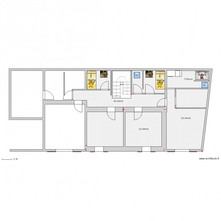 mas13-etage projet 6   et  . Plan de 0 pièce et 0 m2