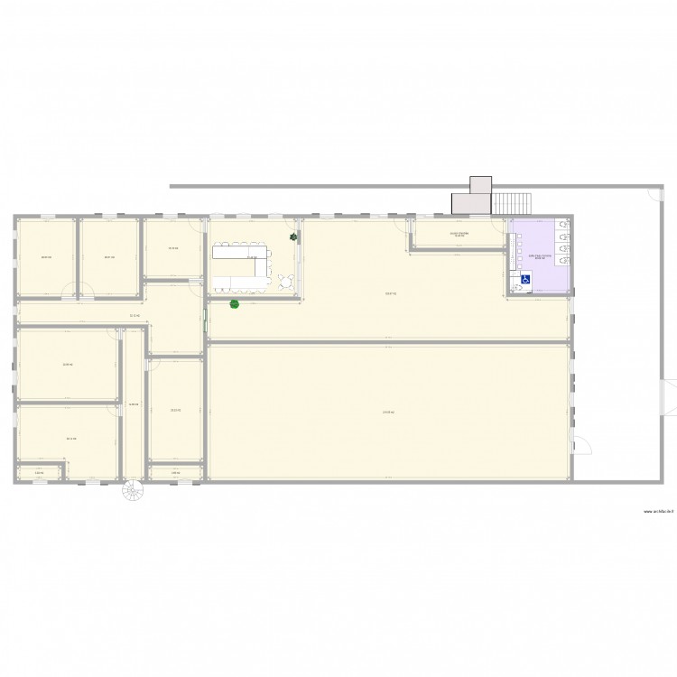 MOSQUEE 2 etage 1. Plan de 0 pièce et 0 m2