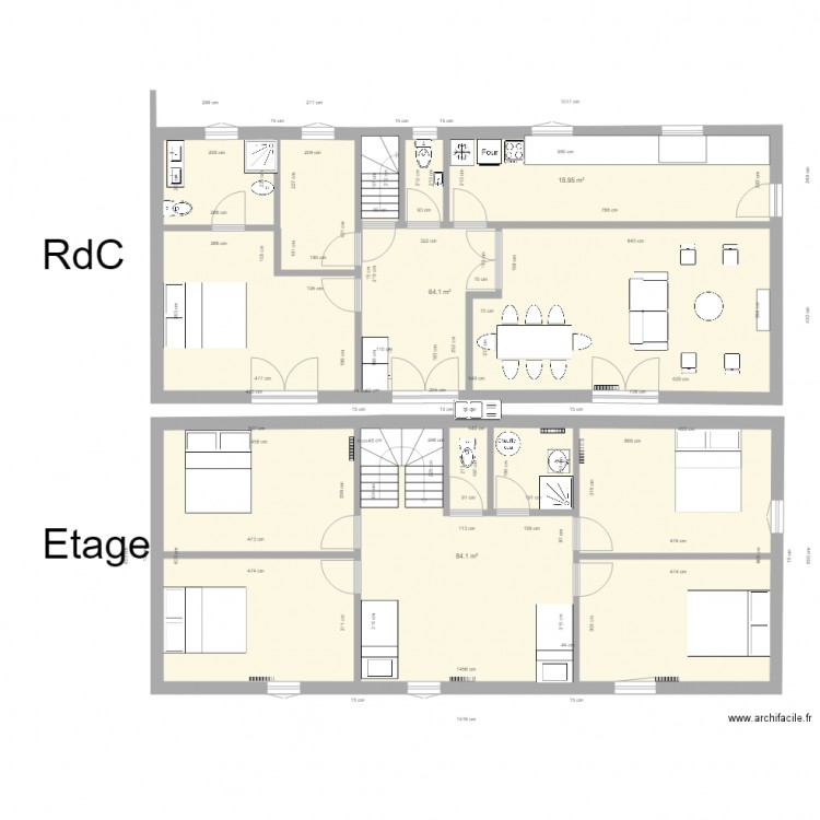 Annexe 7. Plan de 3 pièces et 167 m2