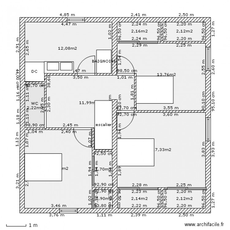 etageguignenarchitecte. Plan de 0 pièce et 0 m2