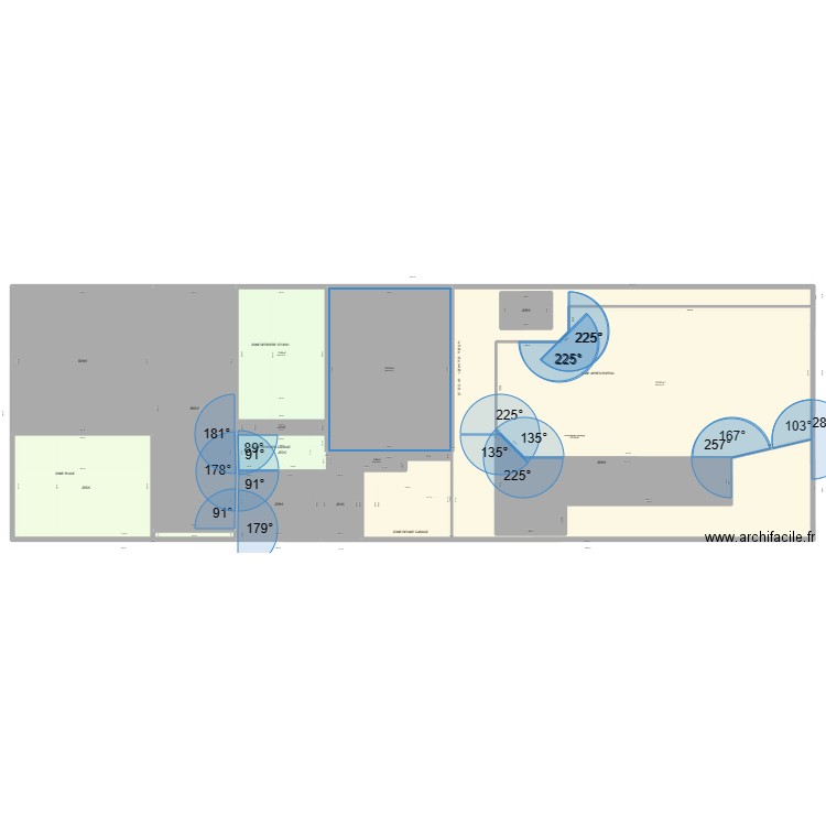 plan terrasse-1-1-1. Plan de 14 pièces et 1210 m2