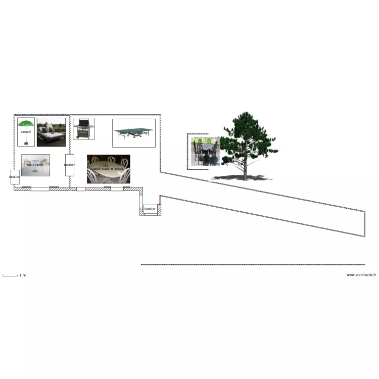 Aménagement terrasses. Plan de Aménagement terrasses. Plan de