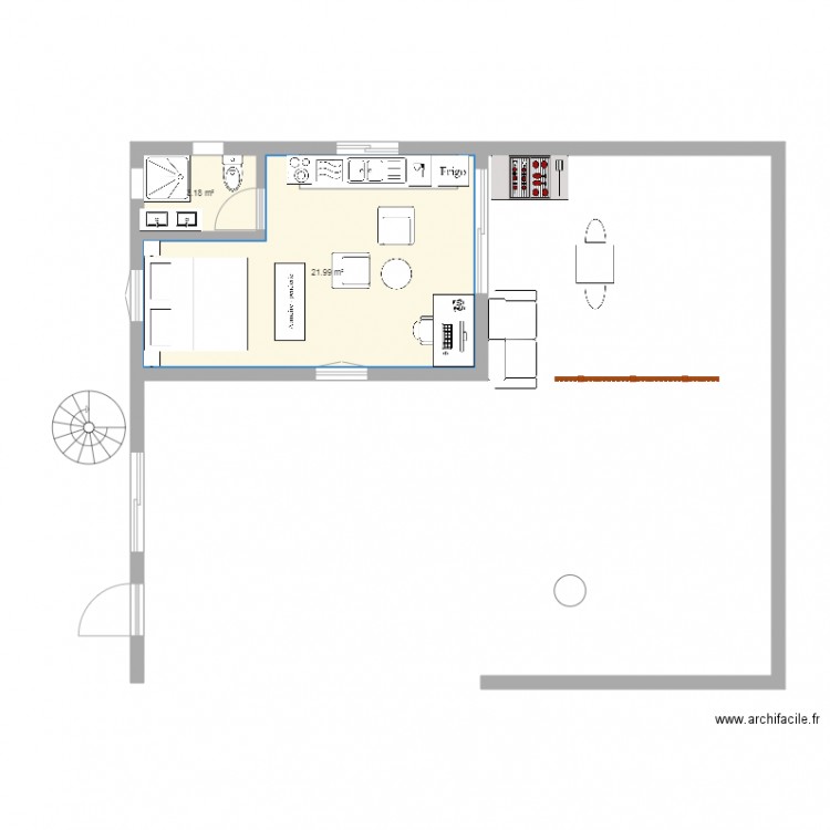 Plan terrasse principale v2. Plan de 0 pièce et 0 m2
