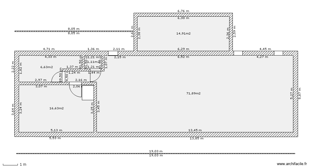 nouveau apres verif torchi en cours !!. Plan de 5 pièces et 111 m2