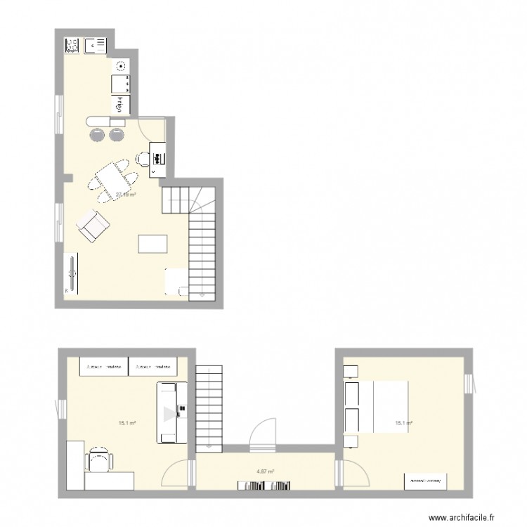 Appartement Compiègne. Plan de 0 pièce et 0 m2