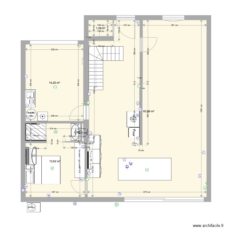 Maison 47 Electricité 2022. Plan de 5 pièces et 93 m2