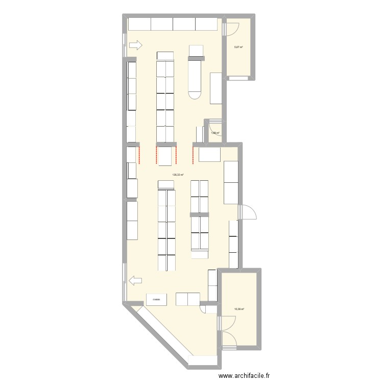 BoutikserviceGM. Plan de 4 pièces et 143 m2