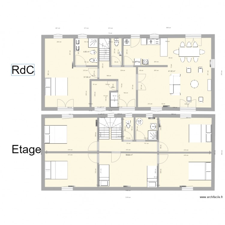 Annexe 8. Plan de 5 pièces et 167 m2