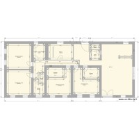 Plan de masse 2D rénovation non meublé solution 01