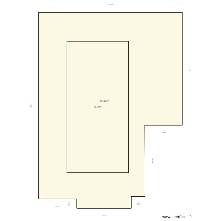 verplanck. Plan de 2 pièces et 207 m2