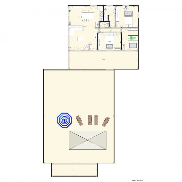 Maison Millas 1. Plan de 0 pièce et 0 m2