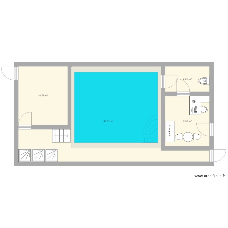 piscine cool. Plan de 0 pièce et 0 m2