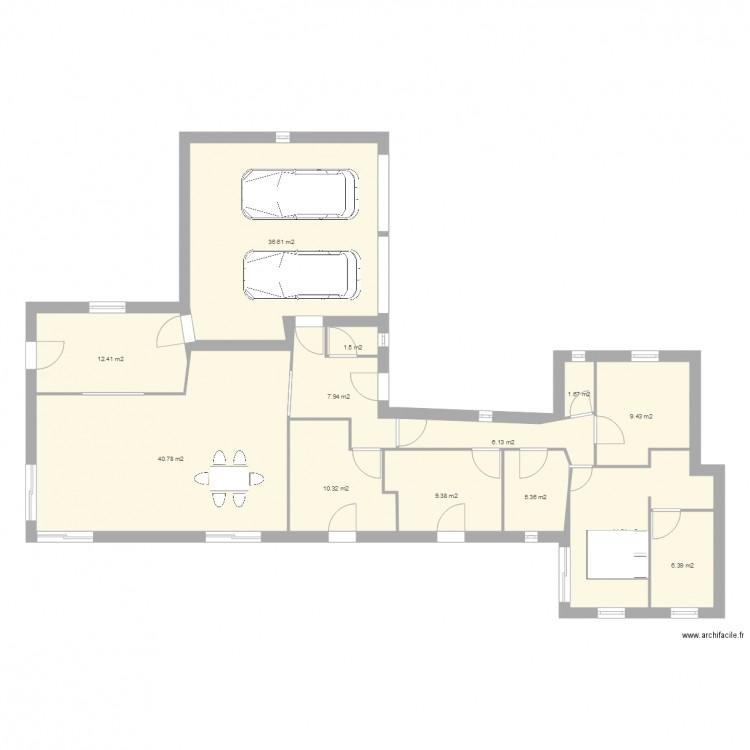 Plan Maison sud 4. Plan de 0 pièce et 0 m2